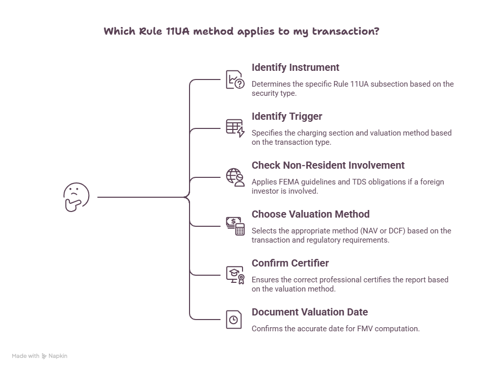Which rule 11UA method applies to my transaction?
